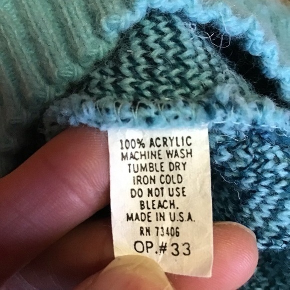 GUC✨ JESSICA SCOTT vintage women's large blue 90s flowers sweater - Picture 3 of 8